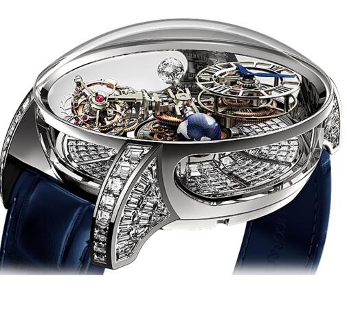 (image for) Jacob & Co ASTRONOMIA TOURBILLON RANGE BAGUETTE 750.800.30.BD.BD.1BD Replica watch